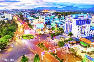 Thành phố Pleiku, trung tâm chính trị-kinh tế của tỉnh Gia Lai. (Ảnh Đức Thụy)