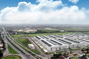 Khu công nghiệp An Phát Complex tại tỉnh Hải Dương hướng đến mô hình khu công nghiệp kỹ thuật cao, xanh và bền vững. (Ảnh VĂN ANH)