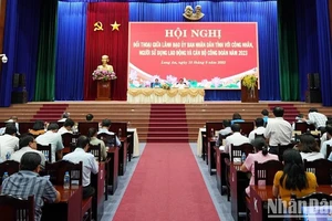 Quang cảnh hội nghị đối thoại.