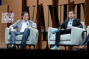 Tỷ phú Elon Musk và CEO OpenAI Sam Altman. (Nguồn: Getty Images)