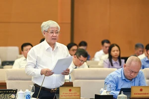 Chủ tịch Ủy ban Trung ương Mặt trận Tổ quốc Việt Nam Đỗ Văn Chiến. (Ảnh: DUY LINH)