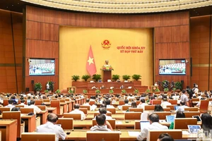 Quang cảnh phiên họp Quốc hội ngày 25/6. (Ảnh: DUY LINH)