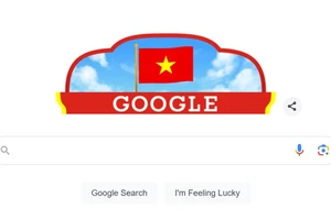 Google thay ảnh đại diện chào mừng Quốc khánh Việt Nam. (Ảnh chụp màn hình)