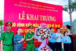 Đây là mô hình điểm kiểu mẫu thực hiện Đề án 06 tại Khu chung cư, Khu đô thị thứ hai của thành phố Huế sau Khu chung cư Xuân Phú (phường Xuân Phú).