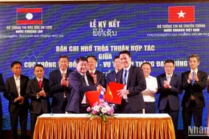 Tại lễ ký kết Biên bản ghi nhớ thỏa thuận hợp tác đẩy mạnh công tác thông tin truyền thông đối ngoại giữa hai nước Việt Nam-Lào.