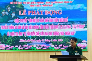 Tại buổi lễ phát động các cuộc thi về biên giới, biển đảo tỉnh Thừa Thiên Huế.