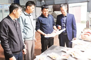 Sản phẩm thịt gà Đông Tảo của cơ sở sản xuất gia đình anh Lê Quang Thắng, xã Đông Tảo, huyện Khoái Châu được công nhận sản phẩm OCOP. 