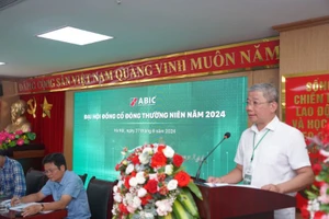 Ông Nguyễn Tiến Hải, Bí thư Đảng ủy, Chủ tịch Hội đồng Quản trị phát biểu tại Đại hội cổ đông thường niên năm 2024.