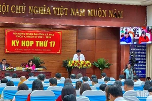 Kỳ họp cuối năm 2024 của Hội đồng nhân dân tỉnh Cà Mau dự kiến biểu quyết thông qua hơn 20 nghị quyết phục vụ phát triển kinh tế, văn hóa, xã hội tại địa phương.