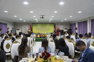 Sự kiện diễn ra tại Trụ sở Hội Khmer-Việt Nam ở Thủ đô Phnom Penh. (ẢNH: NGUYỄN HIỆP)
