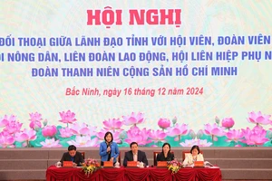 Lần đầu tiên tỉnh Bắc Ninh tổ chức hội nghị đối thoại với các đoàn viên, hội viên của 4 tổ chức đoàn thể chính trị-xã hội trên địa bàn.