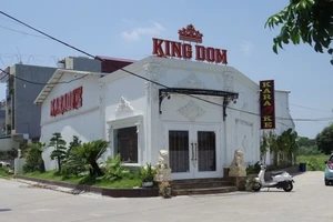 Cơ sở karaoke King Dom ở huyện Bình Giang, tỉnh Hải Dương.