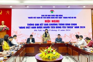 Ban chỉ đạo Cuộc vận động Người Việt Nam ưu tiên dùng hàng Việt Nam thành phố Hà Nội họp thông qua kết quả bình chọn.