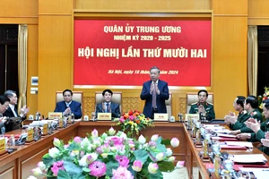 Tổng Bí thư Tô Lâm chủ trì Hội nghị Quân ủy Trung ương lần thứ 12.