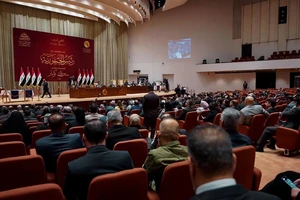 Một phiên họp của Quốc hội Iraq năm 2022. (Ảnh: AFP/TTXVN)