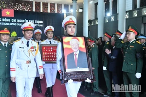 Lễ truy điệu Tổng Bí thư Nguyễn Phú Trọng được cử hành trọng thể tại Nhà tang lễ Quốc gia.