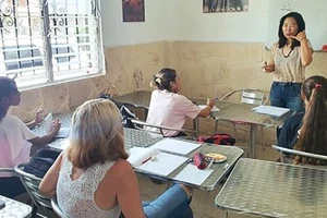 Một lớp học tiếng Hàn tại Thủ đô La Habana, Cuba.