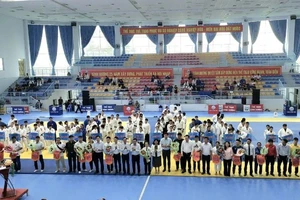 Toàn cảnh buổi lễ khai mạc Giải vô địch Judo quốc gia năm 2023.