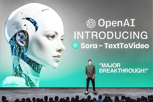 Lãnh đạo OpenAI ra mắt công cụ Sora. Ảnh: GETTY IMAGES