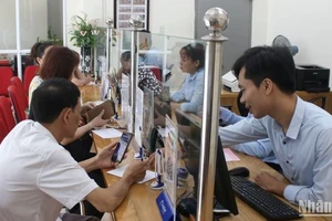 Hoạt động giao dịch tại Quỹ tín dụng nhân dân Tiền Phong (thành phố Thái Bình).
