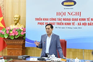 Bộ trưởng Ngoại giao Bùi Thanh Sơn chủ trì Hội nghị triển khai công tác ngoại giao kinh tế năm 2024.