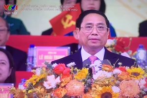 Thủ tướng Chính phủ Phạm Minh Chính trình bày Diễn văn tại Lễ kỷ niệm. (Ảnh chụp màn hình)
