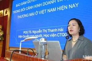 Phó Giáo sư, Tiến sĩ Nguyễn Thị Thanh Hải cung cấp thông tin tại Hội nghị. (Ảnh: Ban tổ chức cung cấp)