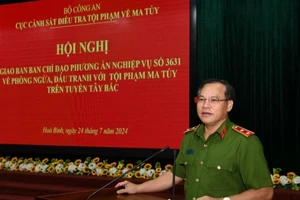 Trung tướng Nguyễn Văn Long, Thứ trưởng Công an phát biểu chỉ đạo tại Hội nghị giao ban.