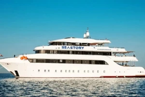 Tàu Sea Story chở 31 du khách bị chìm ngoài khơi bờ biển Ai Cập. (Ảnh: LiveAboard)