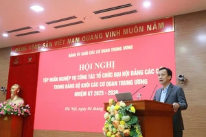 Phó Bí thư Thường trực Đảng ủy Khối Lại Xuân Lâm triển khai một số nội dung trọng tâm.