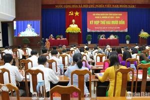 Quang cảnh kỳ họp thứ 24, Hội đồng nhân dân tỉnh Quảng Nam (khóa X).