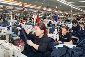 Nhiều công nhân ngành may ở Ninh Bình lo lắng bị cắt giảm việc làm. (Ảnh: Lê Hồng)