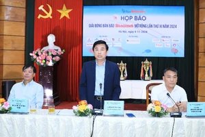 Ban tổ chức giải họp báo tại Hà Nội chiều 4/11.