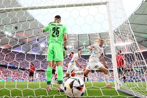 Georgia mang về kỷ lục lần đầu tiên có điểm trong trận cầu với CH Séc. (Ảnh: Reuters)