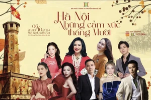 Các nghệ sĩ tham dự chương trình "Hà Nội những cảm xúc tháng 10".