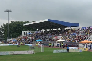 Sân vận động Bà Rịa nơi diễn ra giải đấu Cúp Sao Vàng.