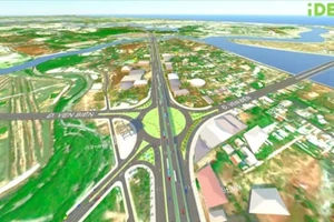 Phối cảnh dự án đường nối đi vào cao tốc Biên Hòa -Vũng Tàu.