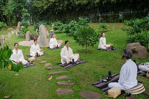 Trải nghiệm thực hành Thiền tại vườn Zen trong Khu đô thị thành phố Cà-phê.