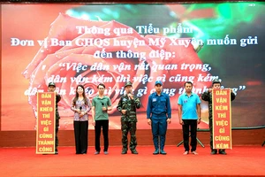 Các thí sinh tham gia hội thi.