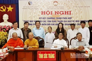 Sóc Trăng: Các tôn giáo tích cực tham gia bảo vệ môi trường