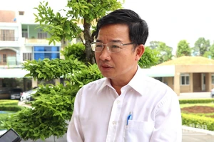 Giám đốc Sở Y tế Lê Quang Trung trả lời phóng viên Báo Nhân Dân vào ngày 20/5.