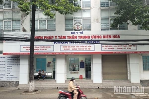 Trụ sở Viện Pháp y tâm thần Trung ương Biên Hòa tại phường Tân Phong, thành phố Biên Hòa, tỉnh Đồng Nai.