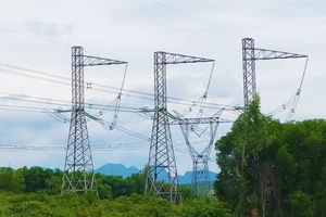 Đường dây 500kV mạch 3 Quảng Trạch - Dốc Sỏi đoạn qua tỉnh Quảng bình. (Ảnh minh họa)