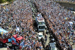 [Ảnh] Argentina: Hàng triệu người hâm mộ chào đón những người hùng vô địch World Cup