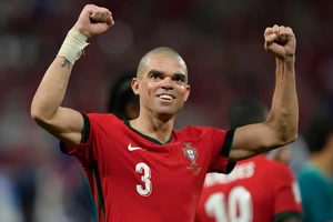 Pepe ăn mừng chiến thắng của Bồ Đào Nha trước Cộng hòa Séc. (Ảnh: EURO 2024) 
