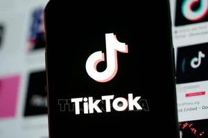 Biểu tượng ứng dụng TikTok tại Mỹ. (Ảnh: THX/TTXVN)