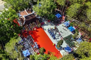 Quần thể di tích Đền Hùng tại Tea Resort Prenn, thành phố Đà Lạt, tỉnh Lâm Đồng.