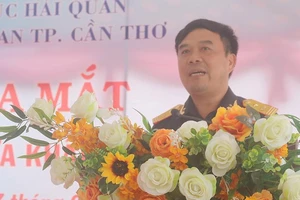 Phó Tổng cục trưởng Tổng cục Hải quan Nguyễn Văn Thọ phát biểu tại buổi lễ.