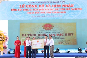 Quảng Ngãi vinh dự đón nhận Bằng xếp hạng di tích quốc gia đặc biệt Văn hóa Sa Huỳnh.