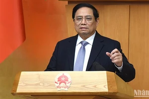 Thủ tướng Phạm Minh Chính phát biểu tại phiên họp. Ảnh: TRẦN HẢI